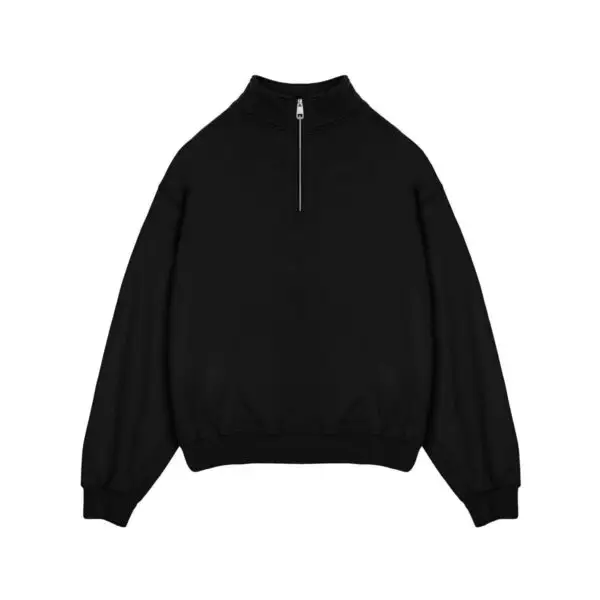 Quarter zipper/black